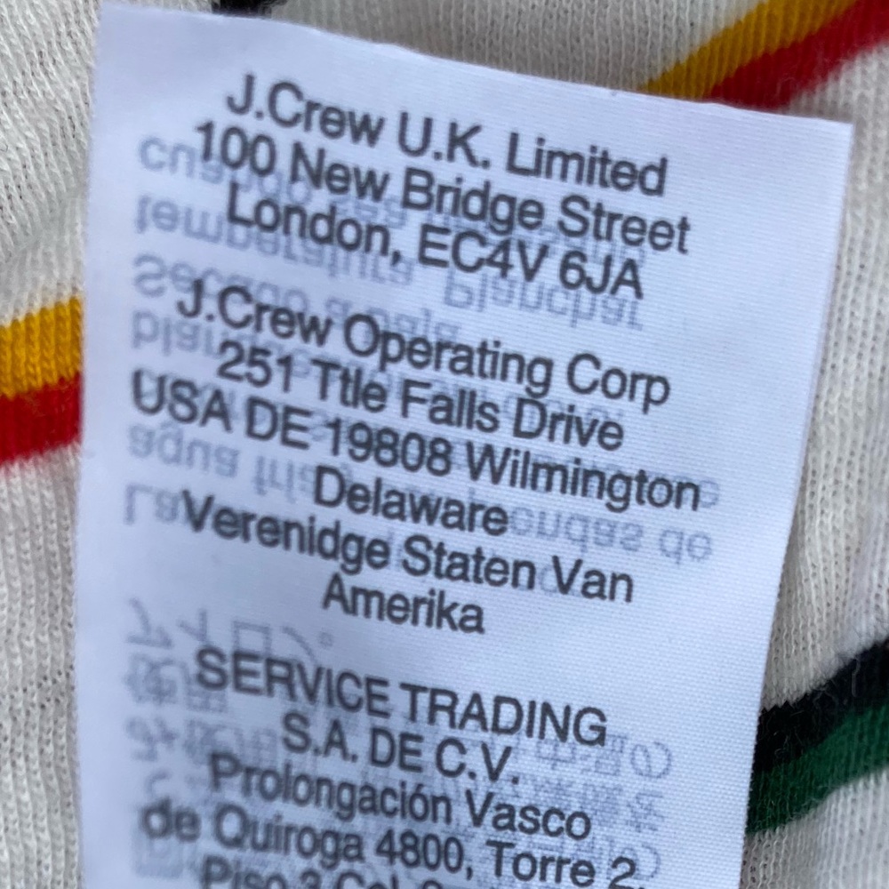 ❌SOLD❌ ⚡️Madewell | Cream Striped V-neck Tee | EUC | XXS ❤️ 1 Tiny Flaw - Picture 9 of 17